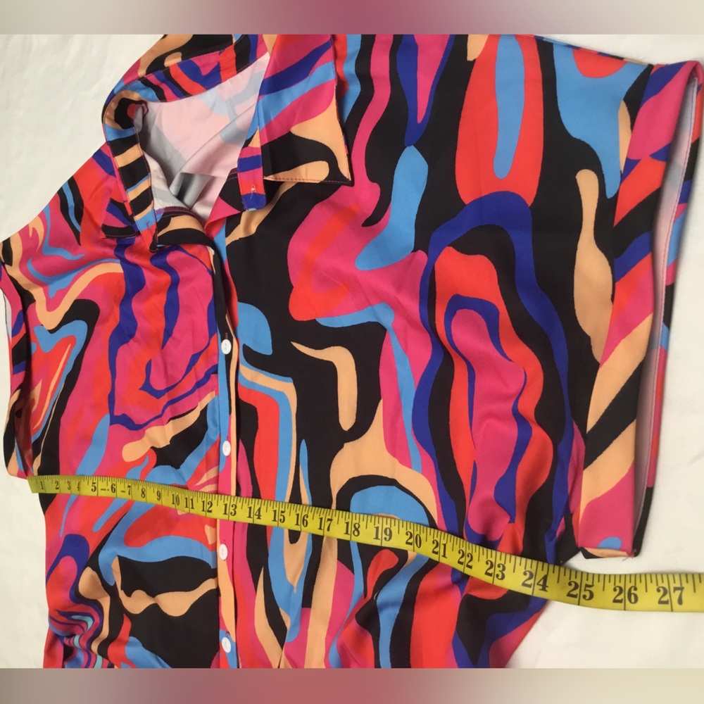 SHEIN Multicolor Abstract Dress - Picture 3 of 12